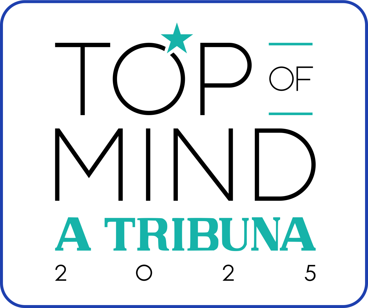 Selo Top of Mind A Tribuna 2025