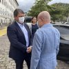 Ex-ministro da Infraestrutura Tarcísio Freitas visita a Santa Casa de Santos
