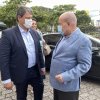 Ex-ministro da Infraestrutura Tarcísio Freitas visita a Santa Casa de Santos