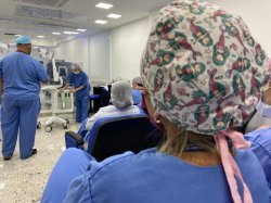 Equipe do Centro Cirúrgico recebe treinamento para utilização do primeiro Ultrassom Robótico da região